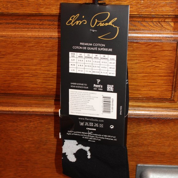 🍁5/$25🎃 Elvis Socks Size 9-12 Mens  Dress Crew Style - Picture 2 of 2